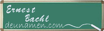 Ernest Bachl Visitenkarte